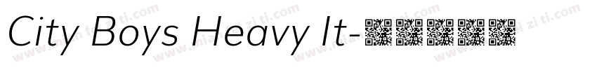 City Boys Heavy It字体转换